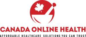 A logo of CanadaOnlineHealth