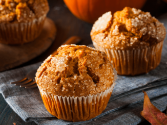 Some cakes of pumpkin muffins