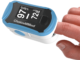 Oximeter with brand of ChoiceMMed with blue color