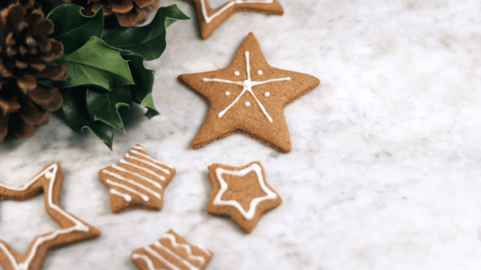Some cookies with star shape.